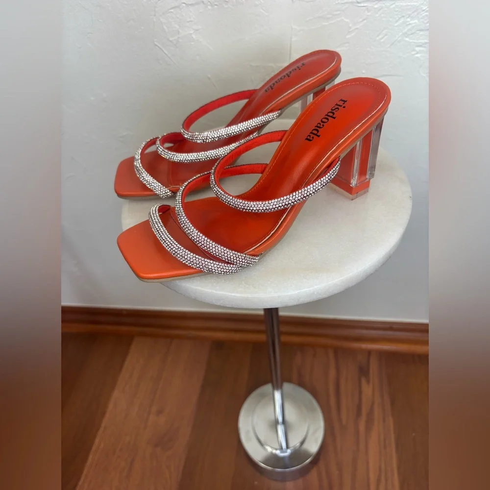 N/A orange rhinestone